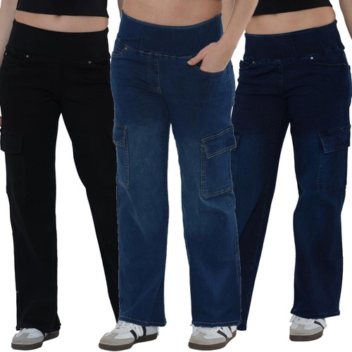 Womens wide leg cargo - leg, pocket