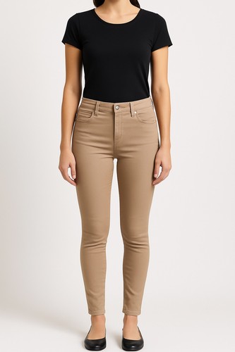 Womens beige skinny jeans - womens,