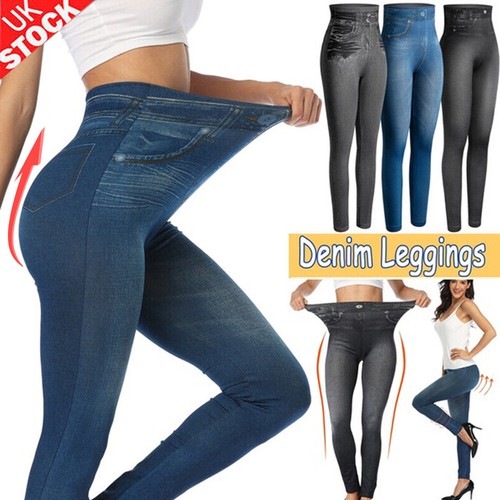 Women high waist jeggings - high,