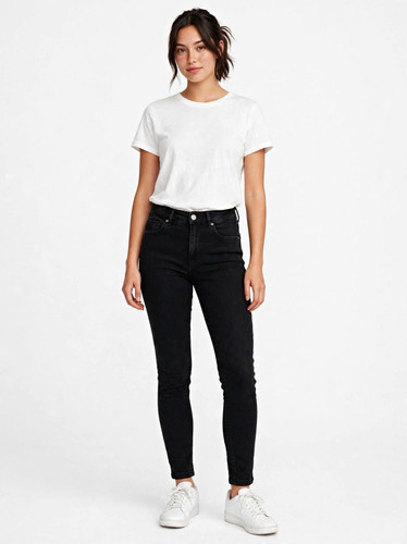 Papaya denim black skinny - papaya,