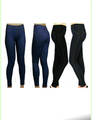 Womens stretchy denim look - denim,