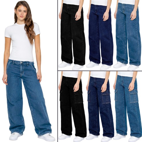 Womens wide leg jeans ladies - womens,